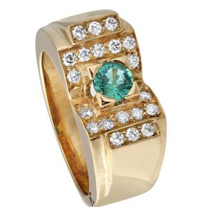Bague - Emeraude - Art Déco